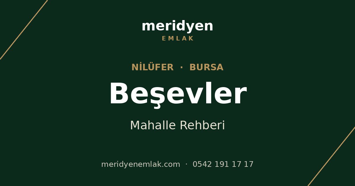 Beşevler mahalle rehberi, Nilüfer Bursa