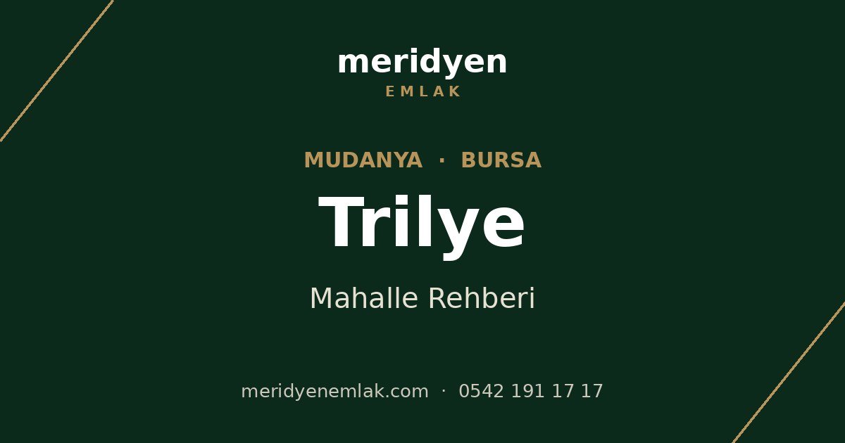 Trilye mahalle rehberi, Mudanya Bursa